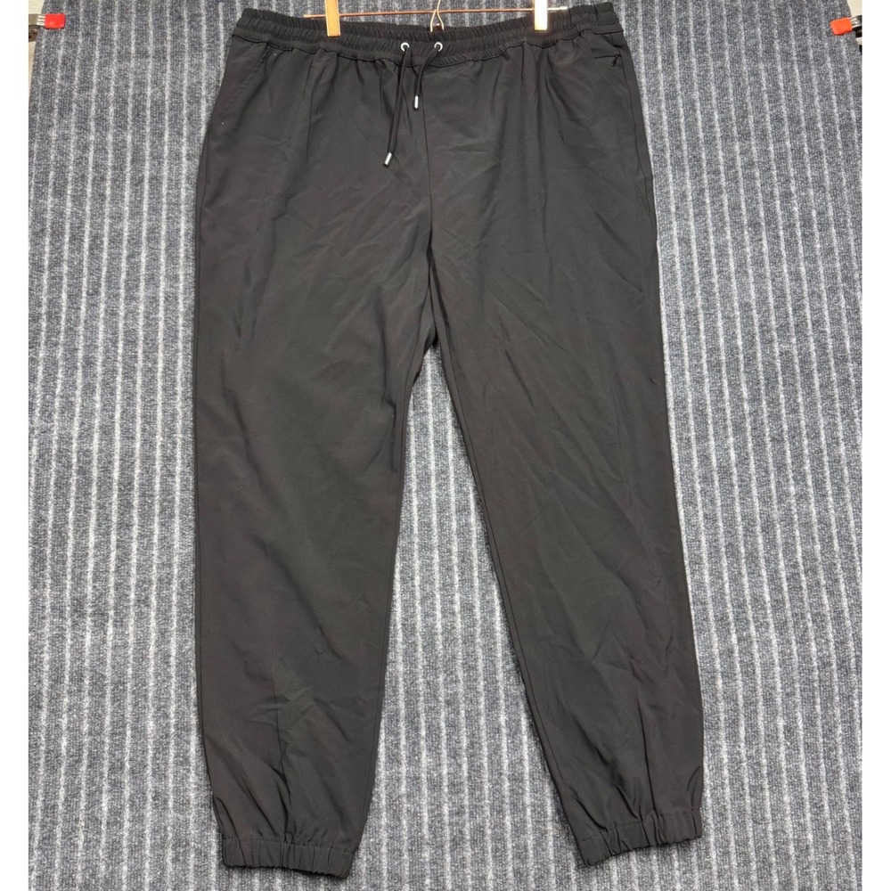 Veil Womens XXL Black Modest Performance Joggers Elastic Waist Pockets (2445)